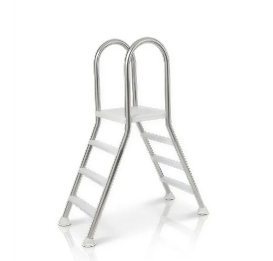 Escalera inoxidable 4 peldaños con plataforma - IASO